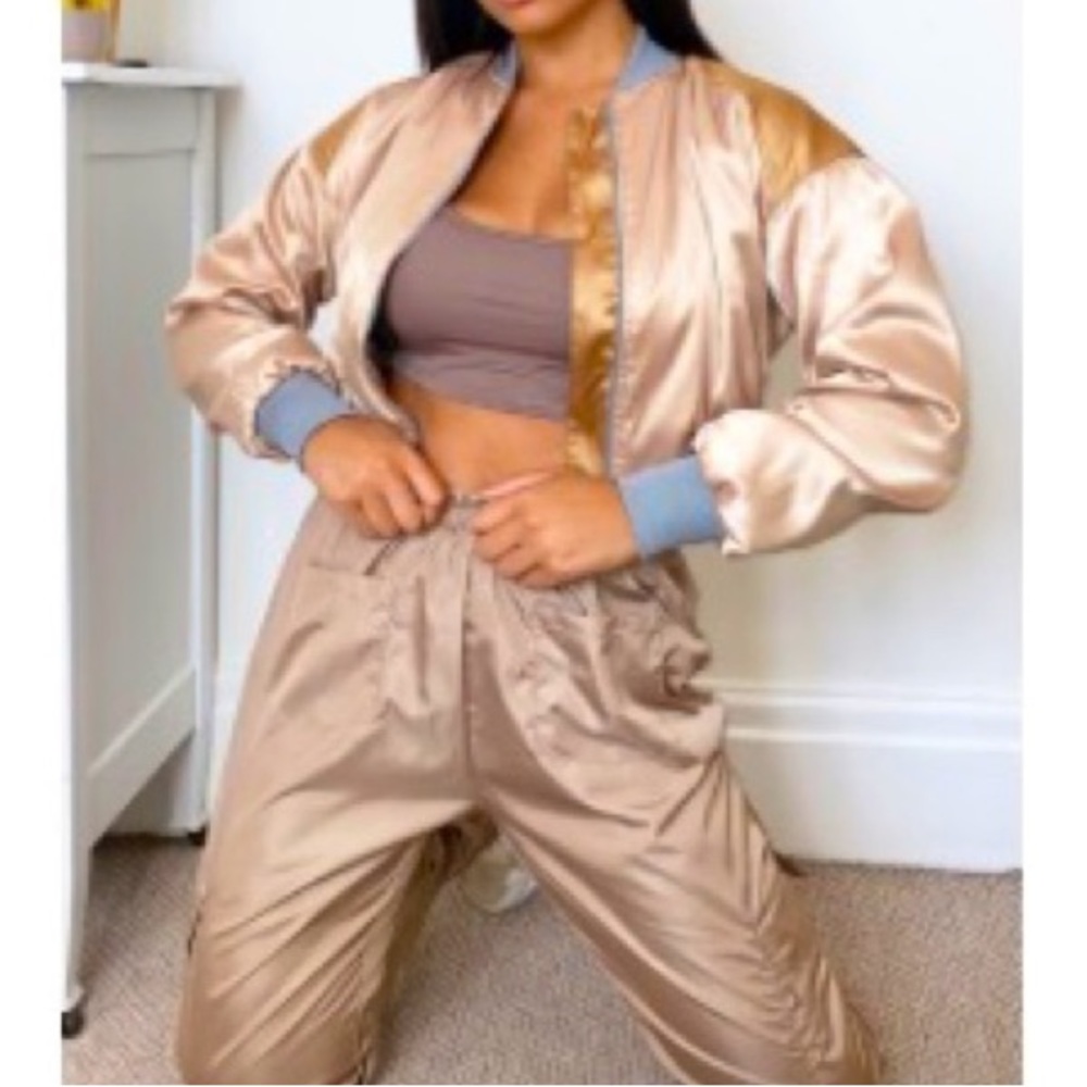 Satin bomber Jacket